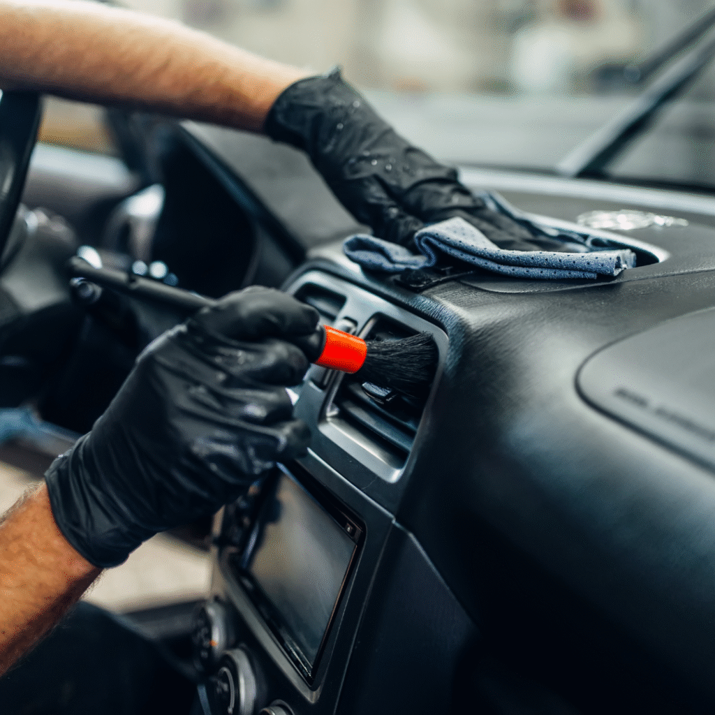 Nettoyage complet et detailing auto de l'intérieur d'une voiture